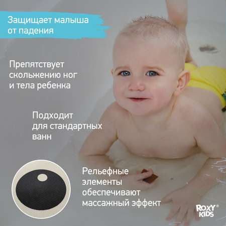 Коврик противоскользящий ROXY-KIDS детский для ванной Лягушка 45*75