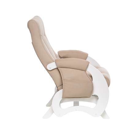 Кресло для кормления Milli Ария с карманами молочный дуб / ткань V 18
