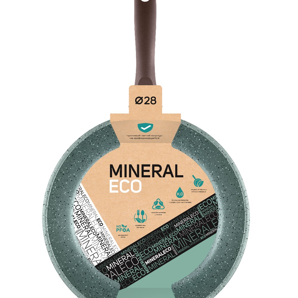 Сковорода НЕВА МЕТАЛЛ ПОСУДА 28 см Mineral ECO - фото 2