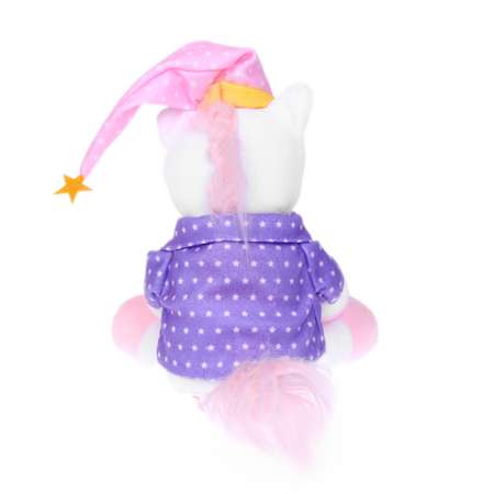 Мягкая игрушка POMPOSHKI «Единорожка» в пижамке 21 см