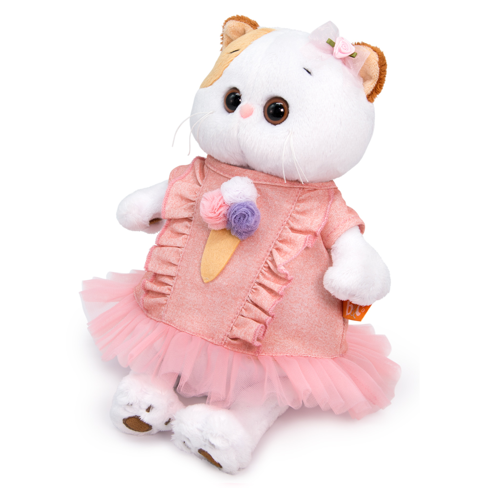 Мягкая игрушка BUDI BASA Ли-Ли в платье с мороженым 27 см LK27-087 - фото 2