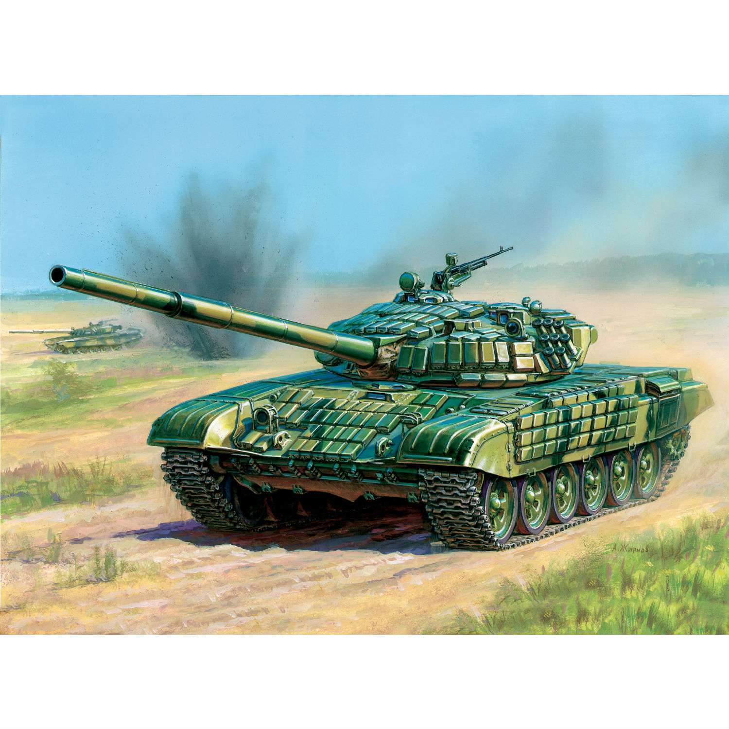 Подарочный набор Звезда Танк Т-72Б с активной броней 3551П - фото 3