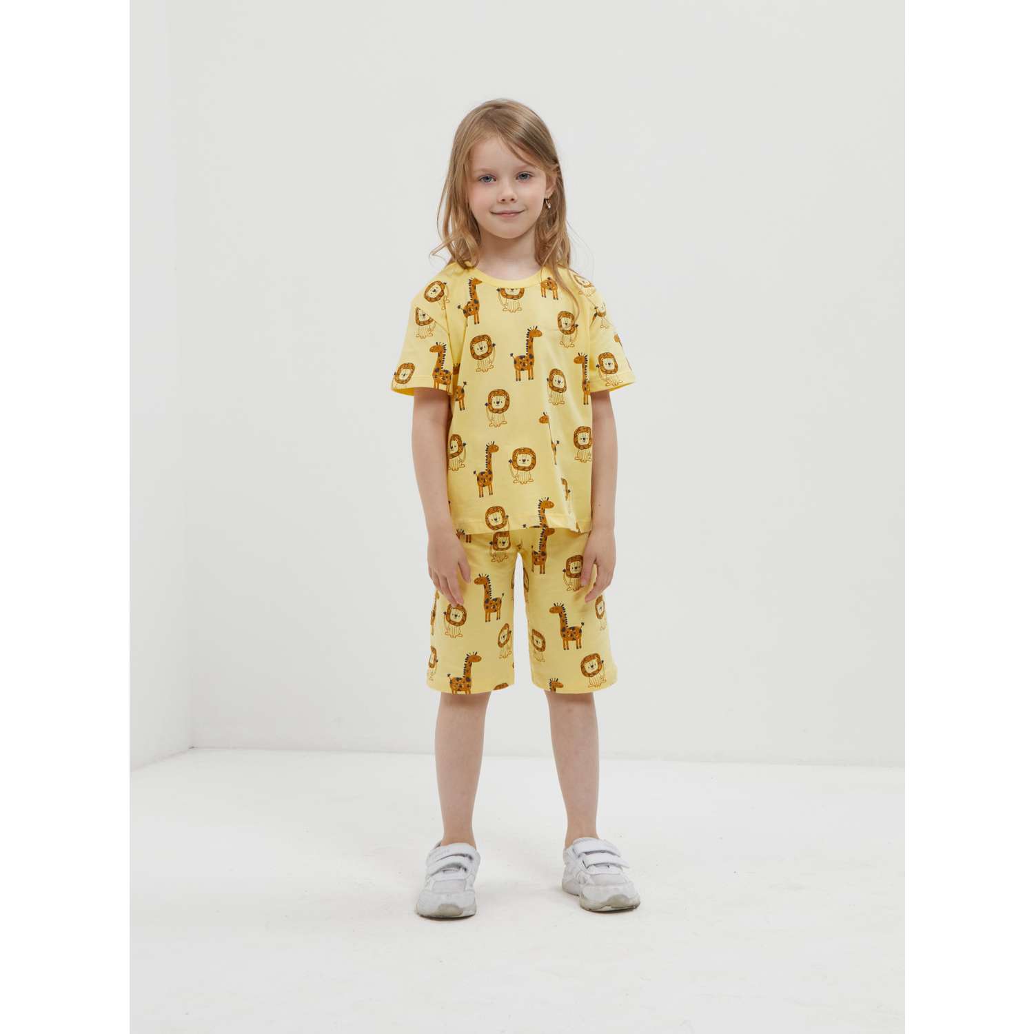 Пижама ISSHOP пижама желтая с шортами - фото 6