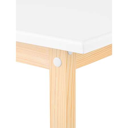 Комплект стол + стул KETT-UP ODUVANCHIK 50х60 см натуральный/белый