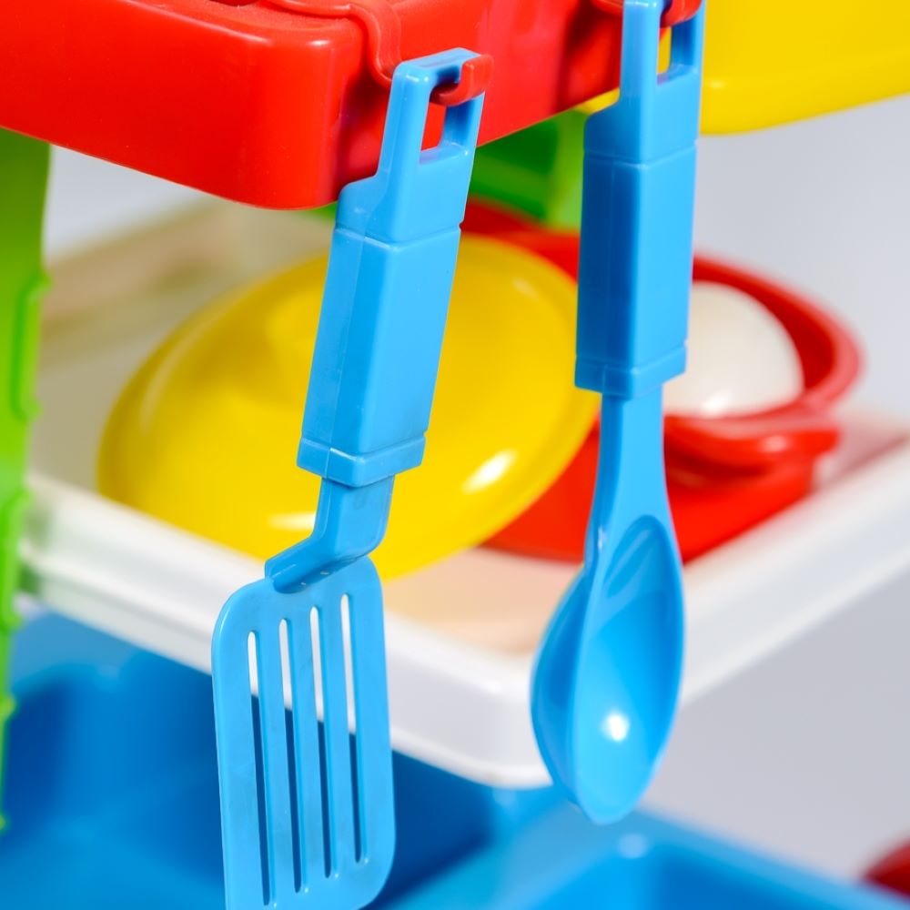 Детская кухня игровая Green Plast набор игрушечная посуда и продукты - фото 8