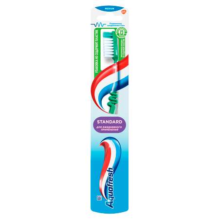 Зубная щетка Aquafresh Standard средней жесткости в ассортименте