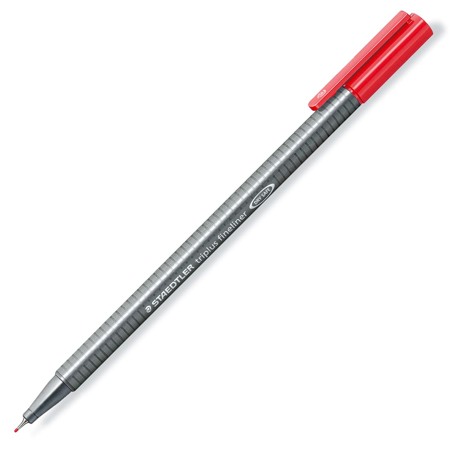 Ручка капиллярная Staedtler Triplus трехгранная Красная - фото 1