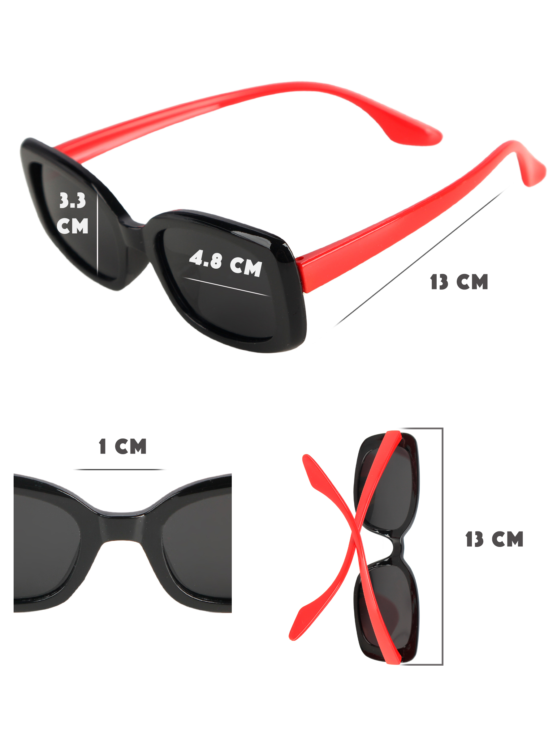 Очки солнцезащитные polarized Little Mania DT043-BKRE - фото 3