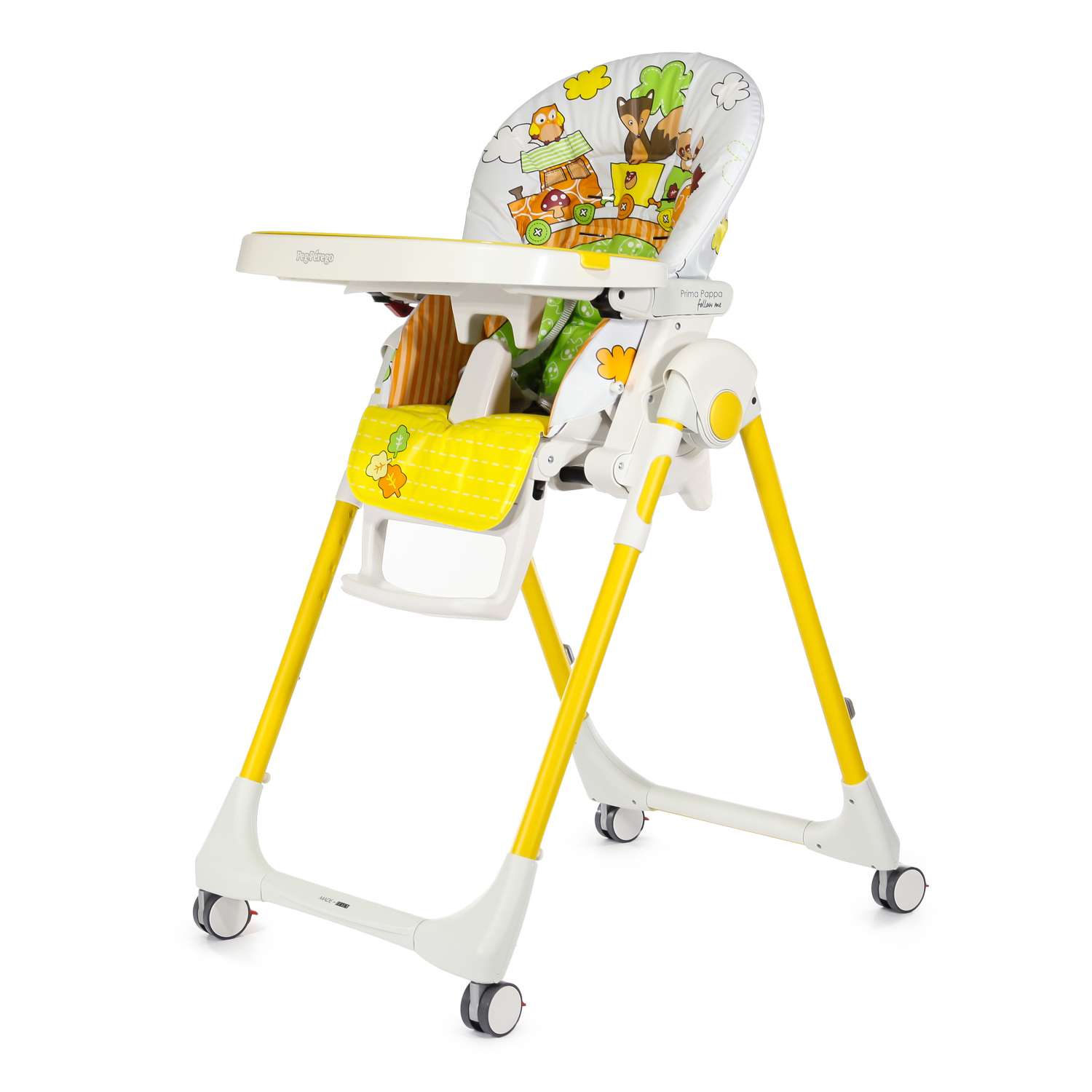 Peg Perego Prima Pappa Follow Me, chaise haute, Multicolore (fox