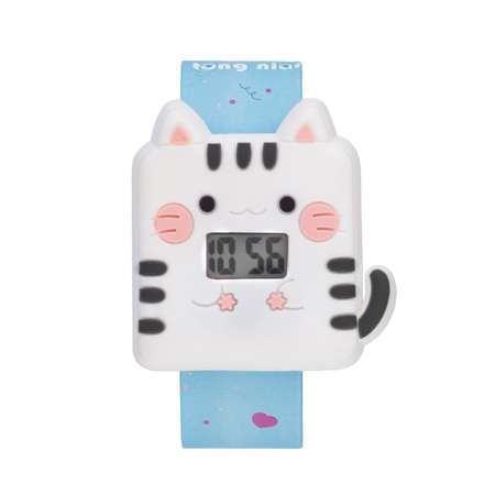 Часы Sima-Land наручные электронные детские «Котик» ремешок l-21.5 см