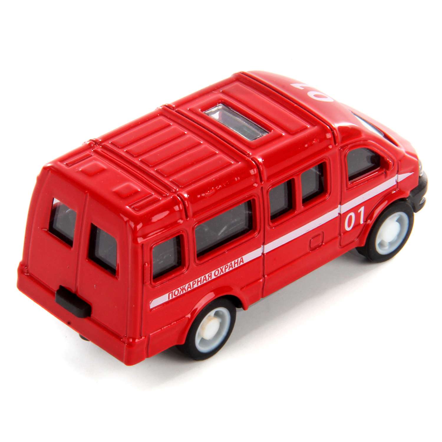 Машинка металлическая HOFFMANN 1:64 микроавтобус пожарная служба 124818 - фото 3