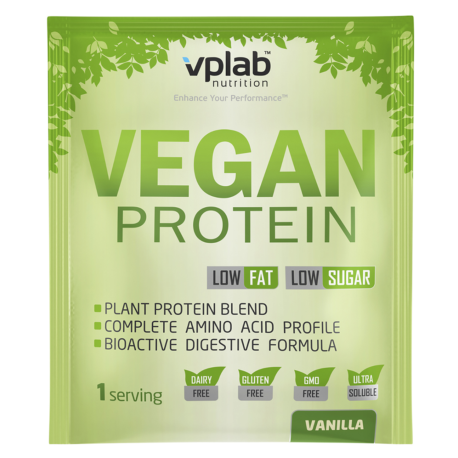 Протеин VPLAB Vegan Protein ваниль 30г - фото 1