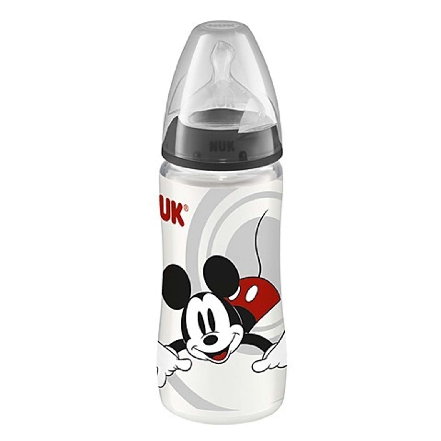 Бутылочка пластиковая Nuk Disney Микки 300 мл + соска силикон 6 мес+ в ассортименте - фото 1