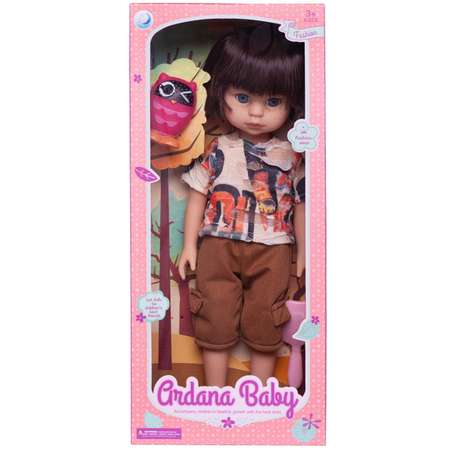 Кукла Ardana Baby Junfa Шатенка с короткими волосами с совенком