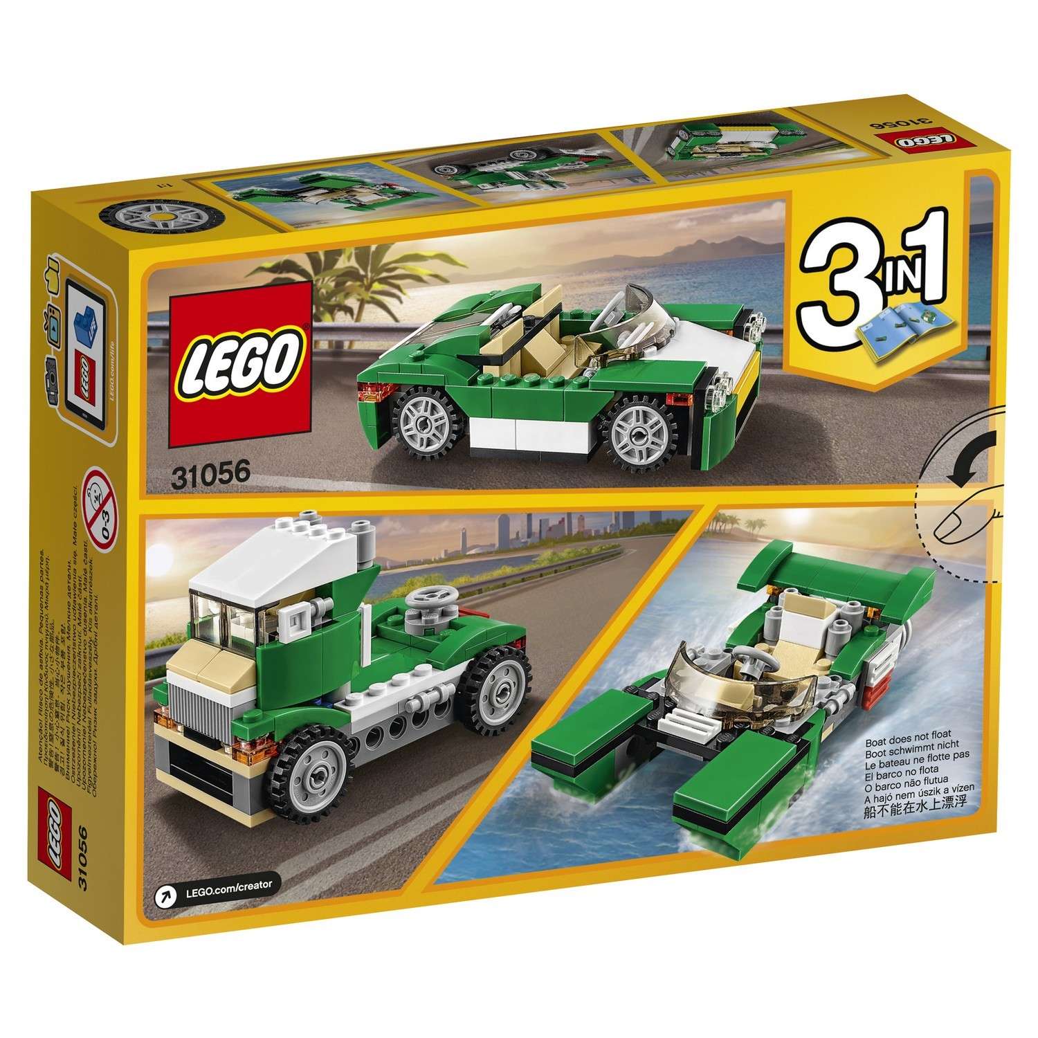 Конструктор LEGO Creator Зелёный кабриолет (31056) - фото 3