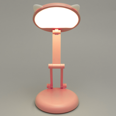 Настольная лампа ФОТОН складная аккумуляторная Китти розовая