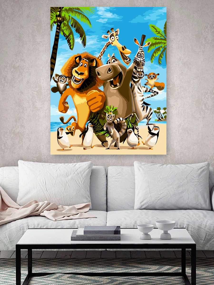 Картины по номерам Hobby Paint Мадагаскар холст на подрамнике 40*50 - фото 3