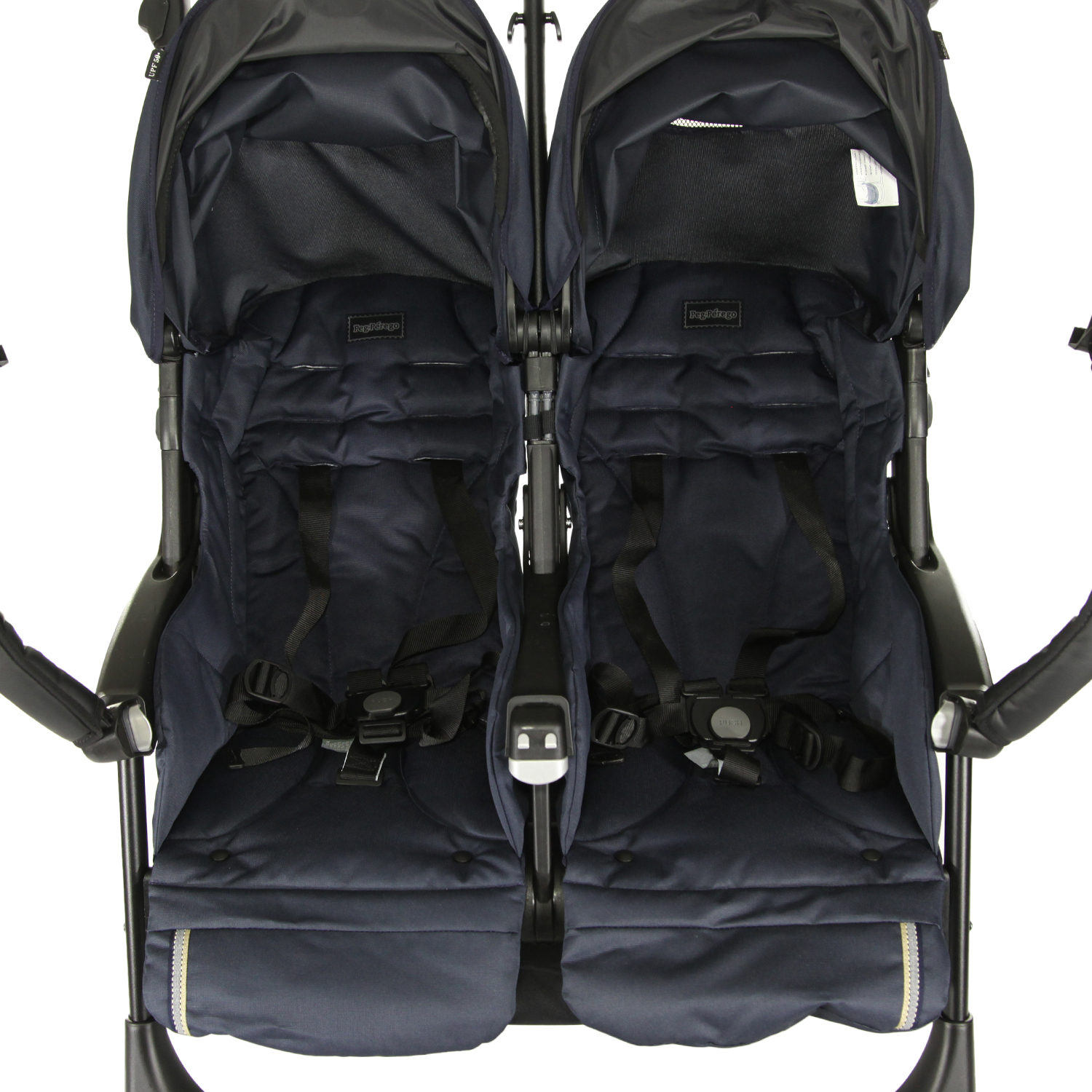 Коляска прогулочная для близнецов Peg-Perego Aria Shopper Twin Classic Navy - фото 18