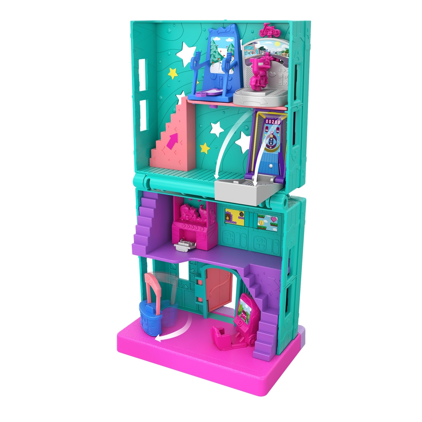 Набор игровой POLLY POCKET Полливиль станция Игровая комната GFP41 GGC29 - фото 4