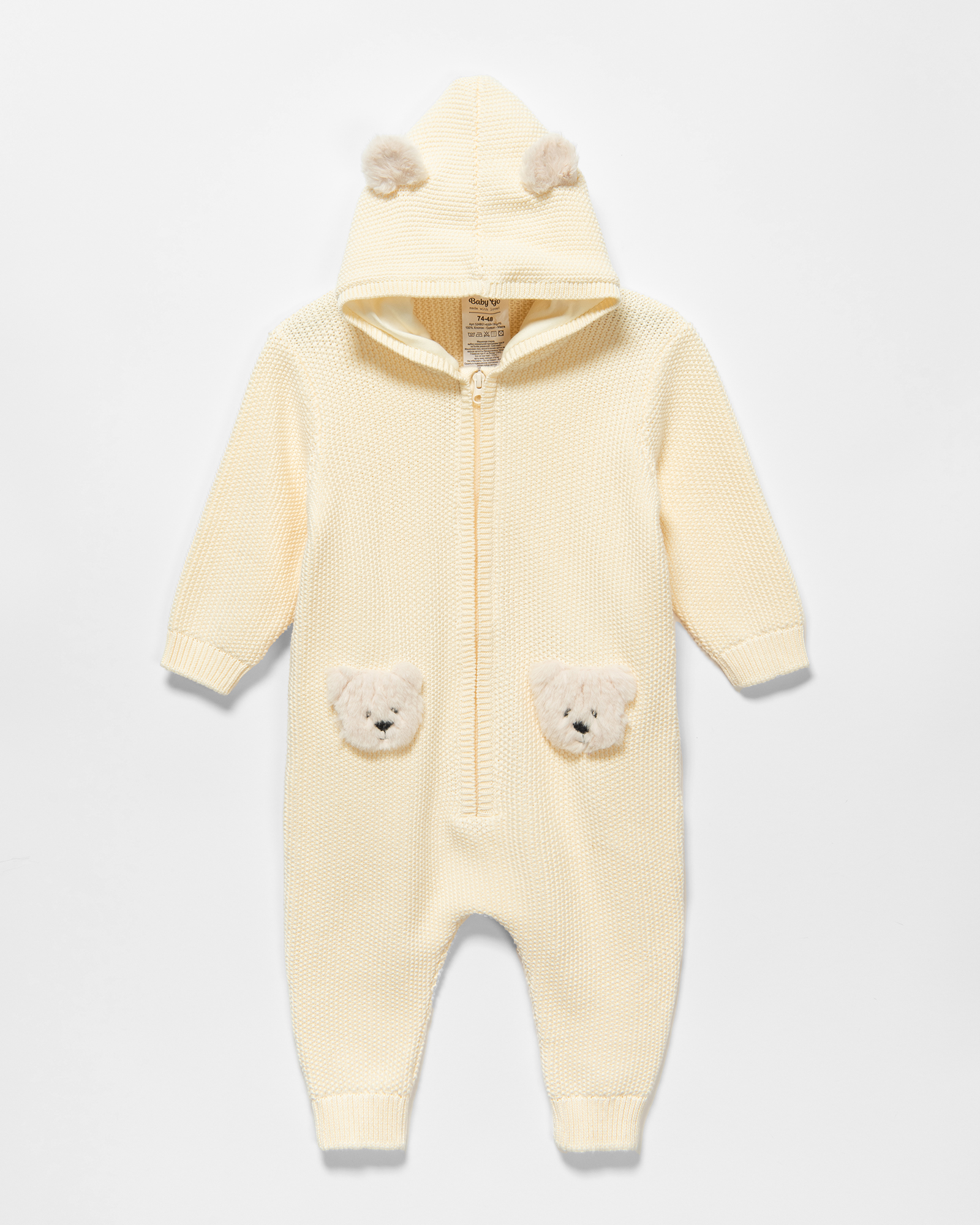 Комбинезон Baby Gо цвет белый S24BG1-4358-1Big-F0 купить по цене 599 ₽ в  интернет-магазине Детский мир