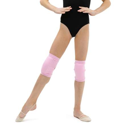 Наколенники Grace Dance для гимнастики и танцев с уплотнителем. размер S7-10 лет. цвет розовый