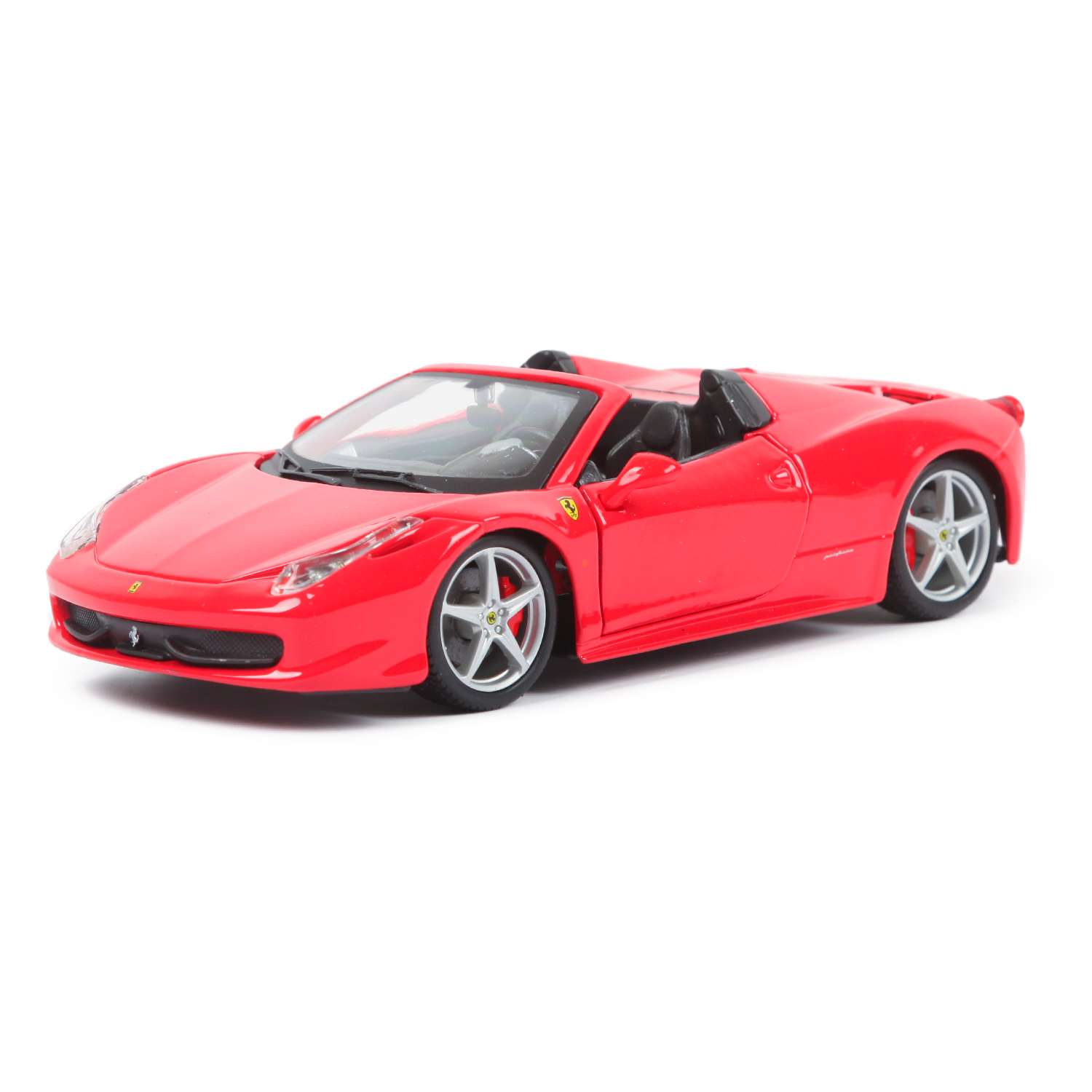 Машина BBurago 1:24 Ferrari 458 Spider Красная 18-26017 18-26017 - фото 1