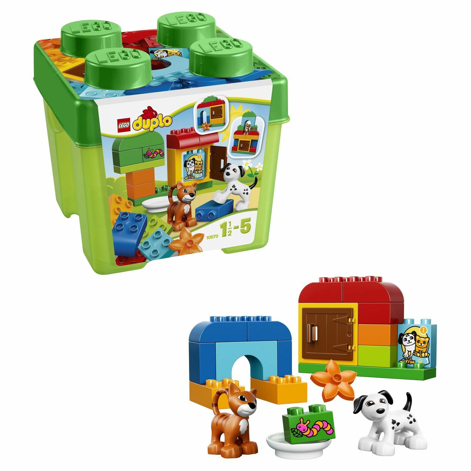 Конструктор LEGO DUPLO My First Лучшие друзья: кот и пёс (10570)