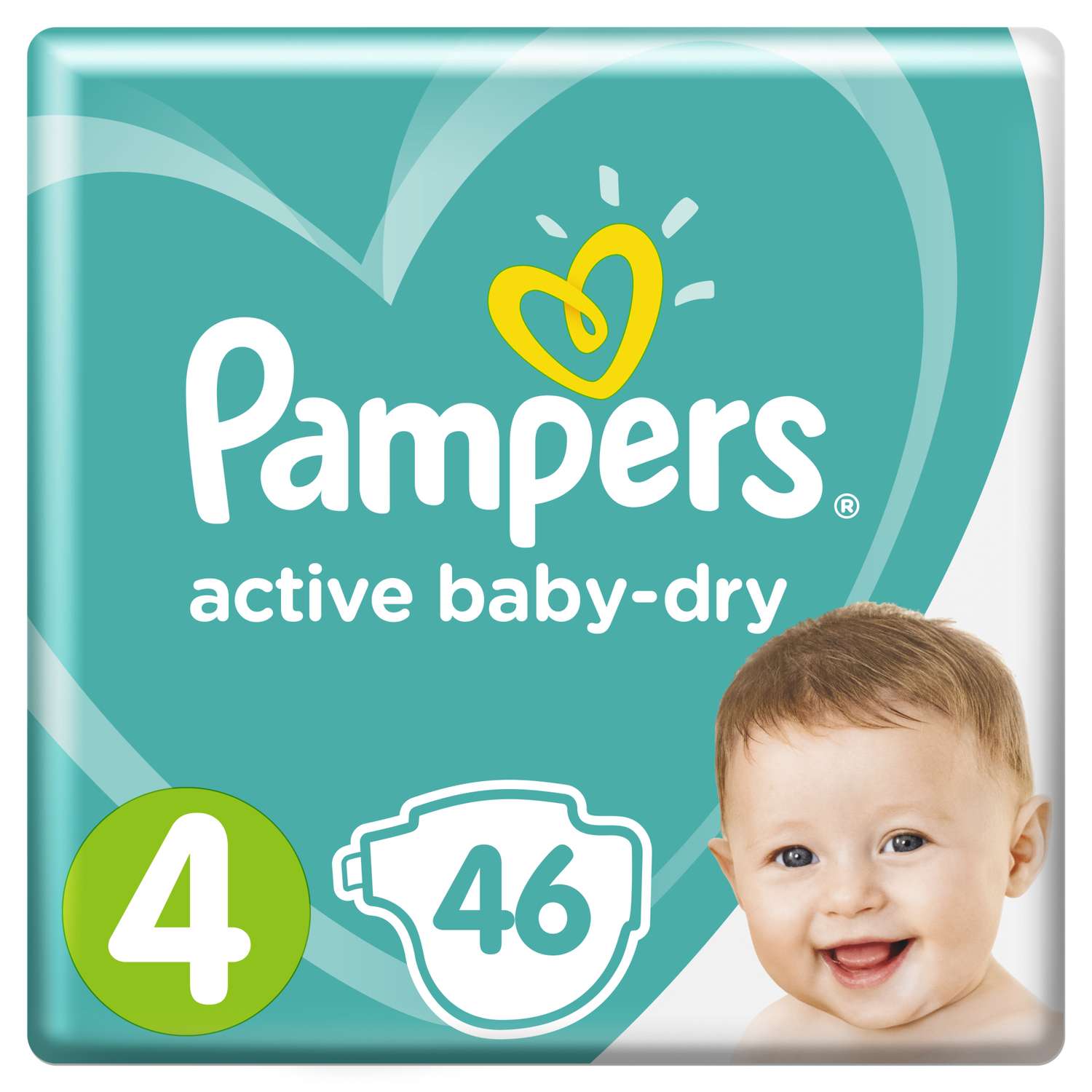 Подгузники Pampers Active Baby-Dry 4 9-14кг 46шт - фото 1