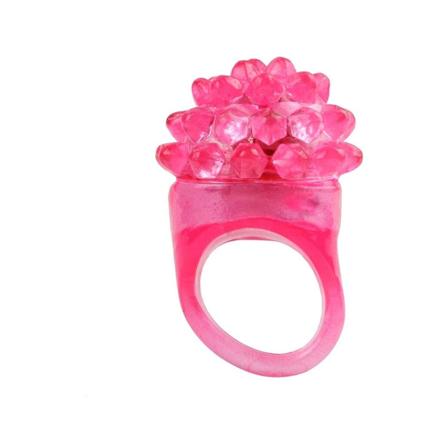 Кольцо Uniglodis Резиновое светящиеся розовый 05411189 - фото 1