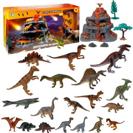 Набор игровой 1Toy Динозавры 40предметов Т23472