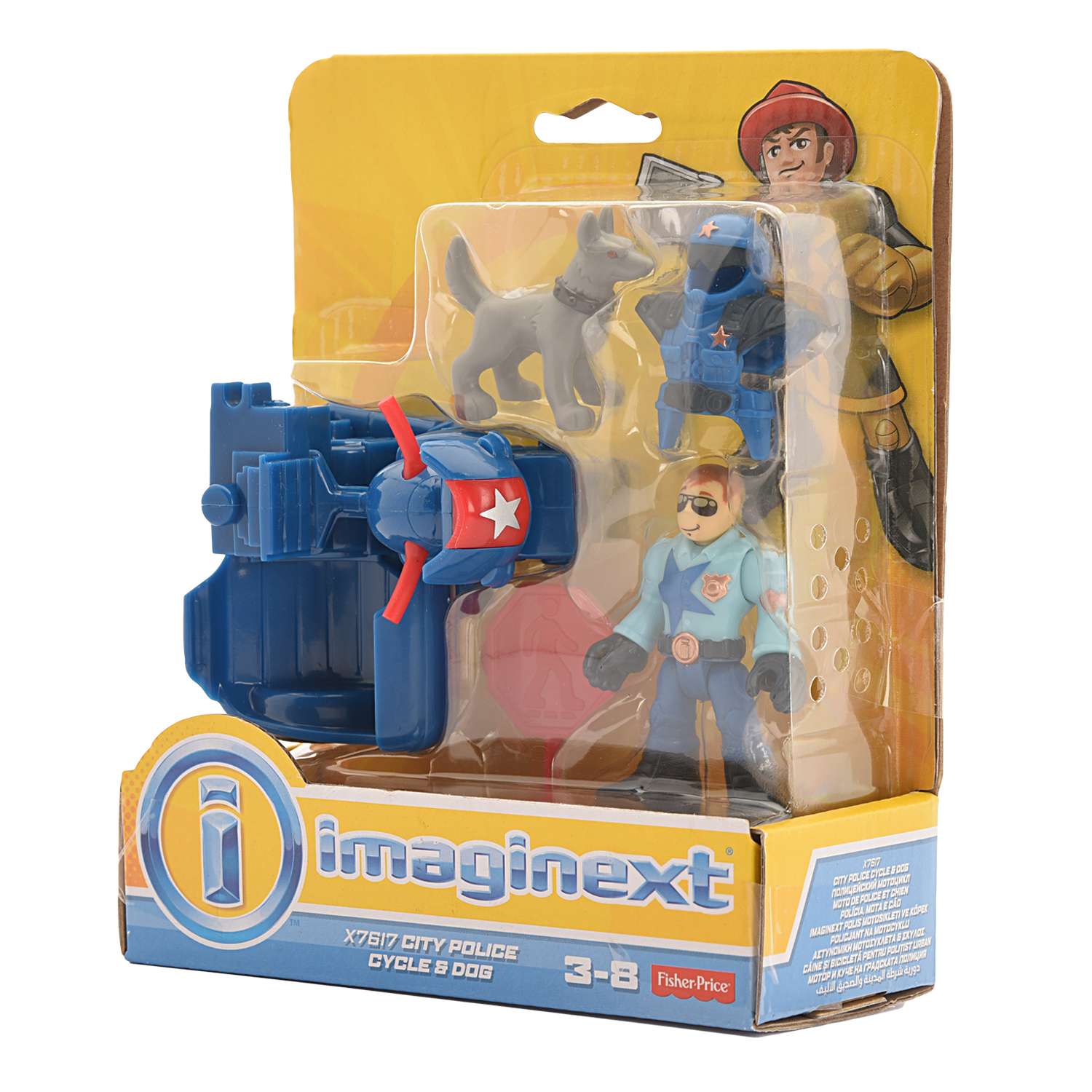 Набор фигурок IMAGINEXT City Police Cycle & Dog (X7617) CJM55 - фото 2