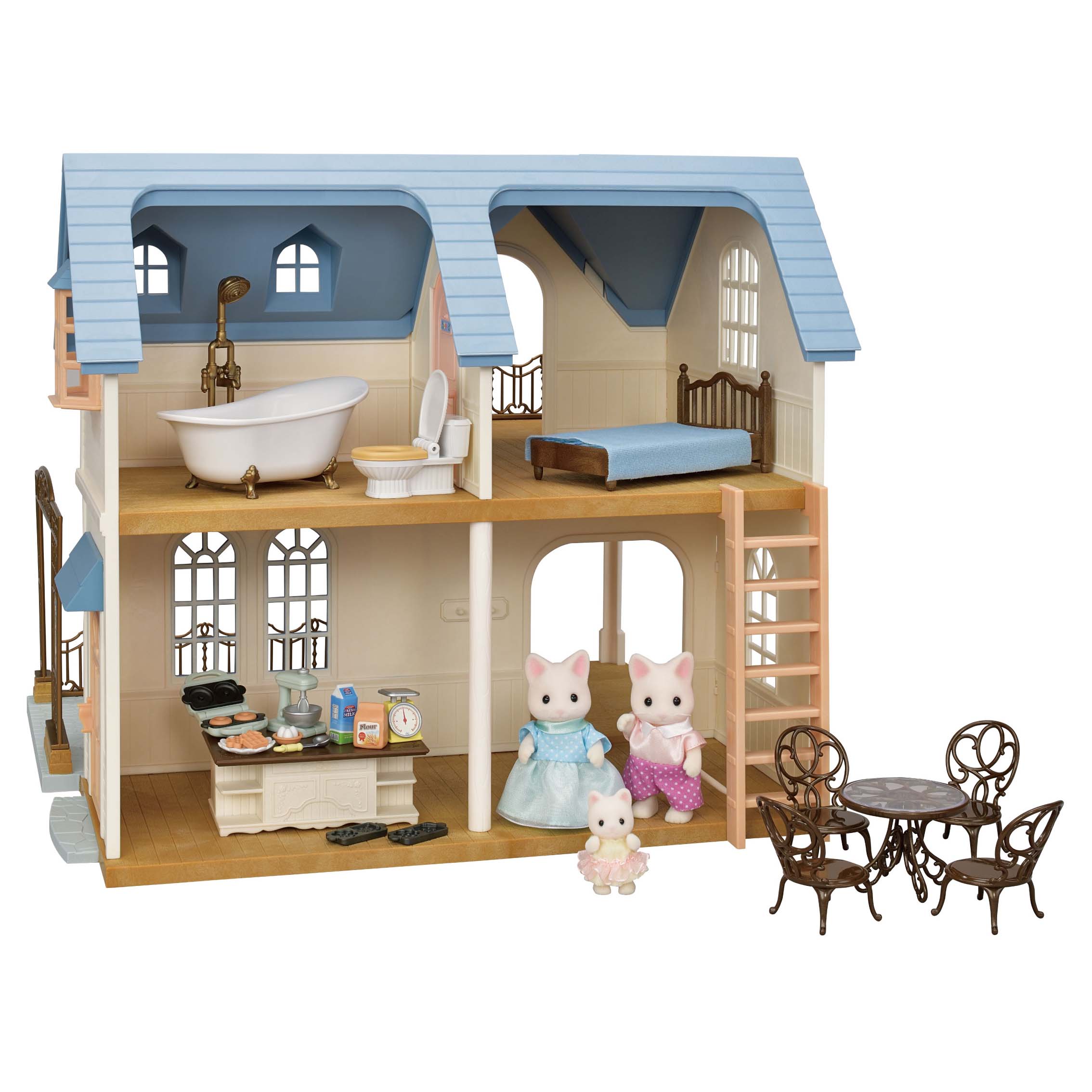 Набор игровой Sylvanian Families Домик с синей крышей 5609 купить по цене  7499 ₽ в интернет-магазине Детский мир