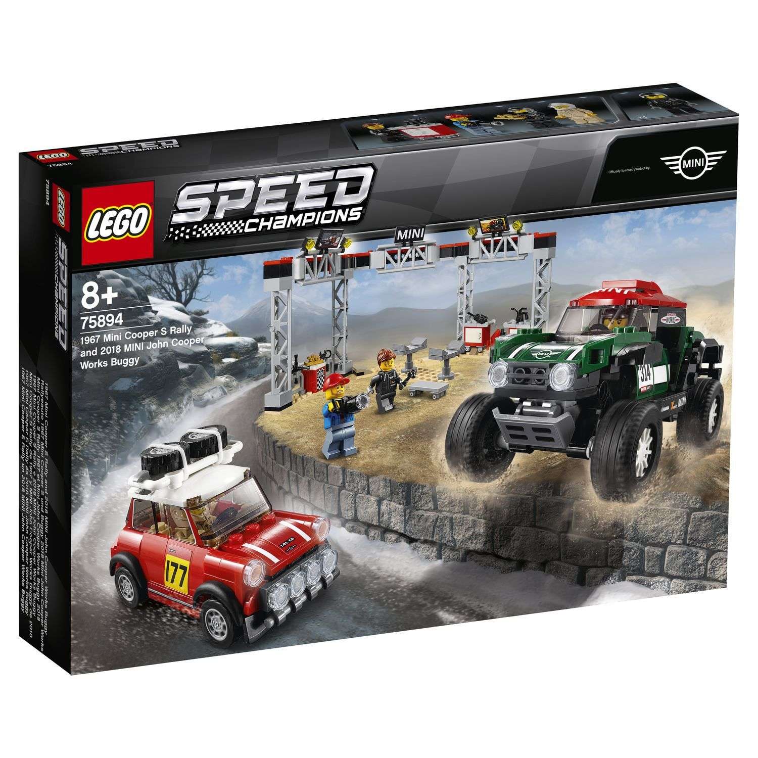 Конструктор LEGO Speed Champions Автомобили 1967 Mini Cooper S Rally+2018 Mini Cooper 75894 - фото 2