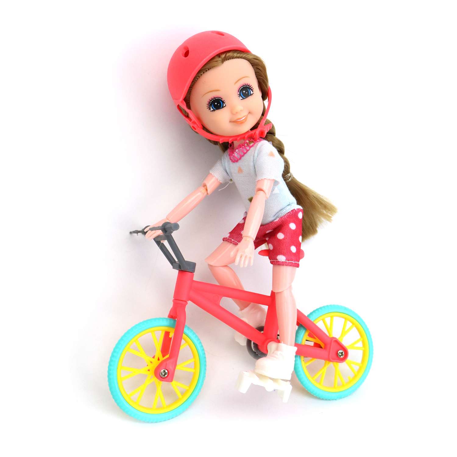 Кукла ND PLAY Нина на прогулке с аксессуарами велосипед 306744 - фото 2