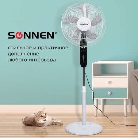 Вентилятор напольный Sonnen TF-45W-40-520 3 режима пульт ДУ d=40 см 45Вт