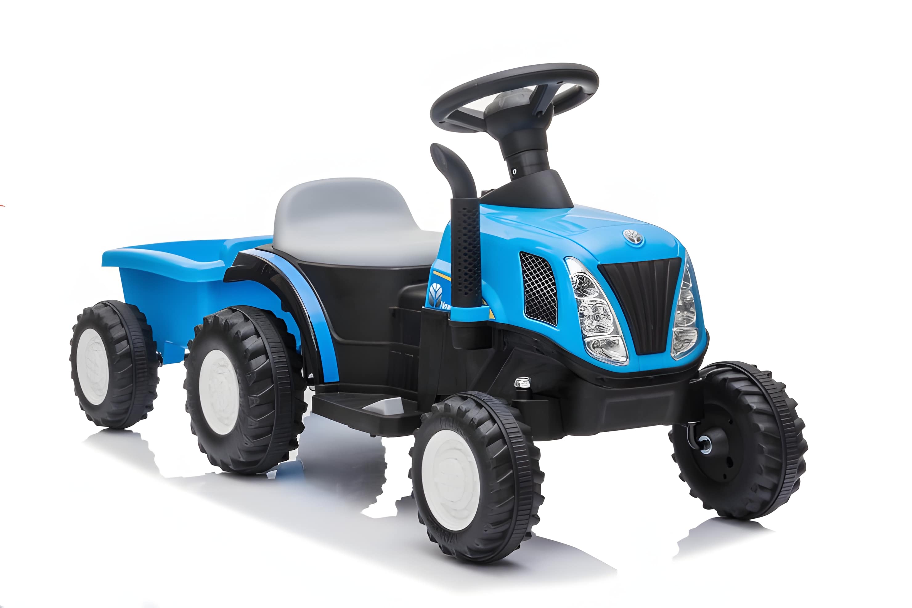 Детский электромобиль Jiajia трактор с прицепом - фото 3