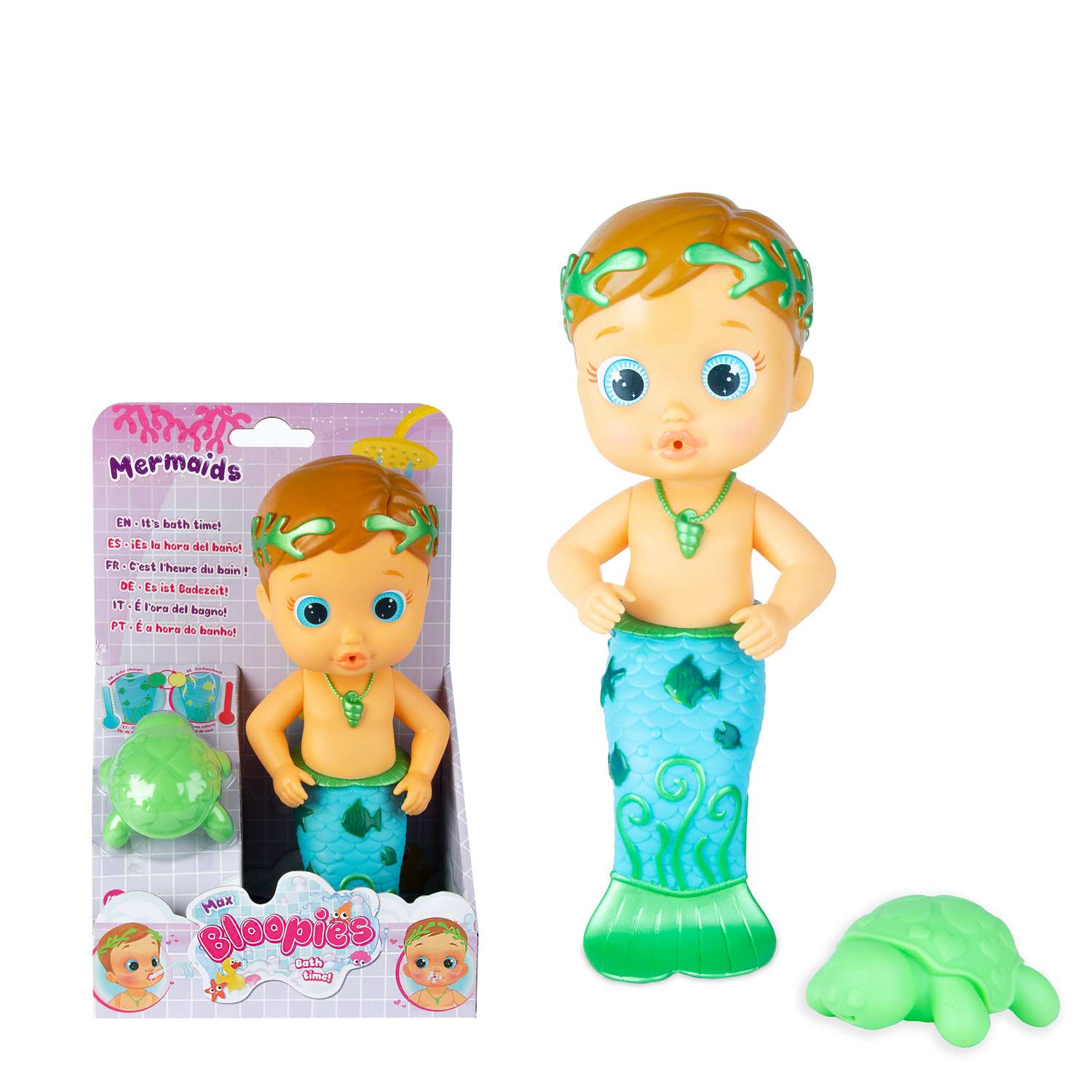 Кукла IMC Toys Bloopies для купания Max русалочка 26 см 99661 - фото 2
