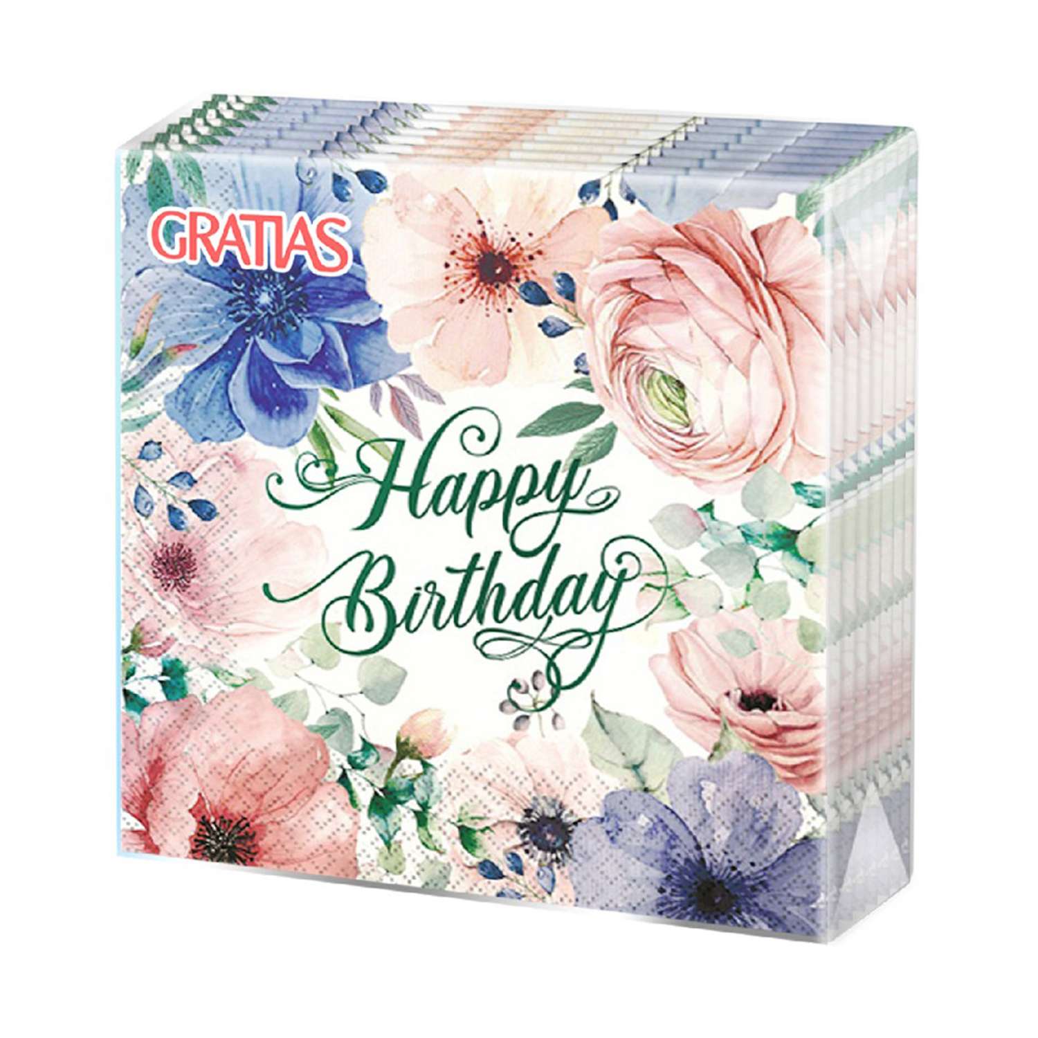 Бумажные салфетки Gratias Happy Birthday 20 листов - фото 1