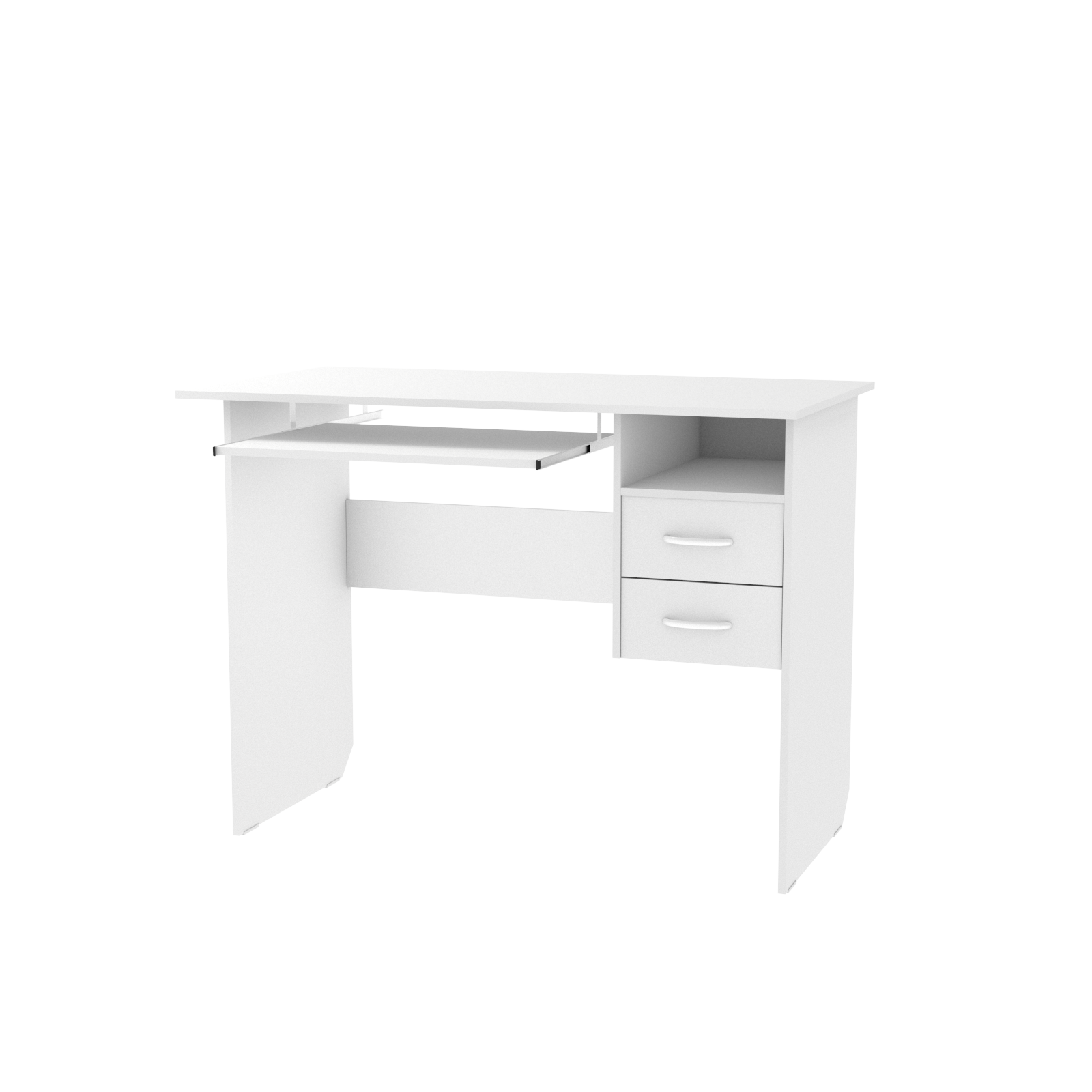 Компьютерный стол Тутси КС10 белый фасадный - фото 3