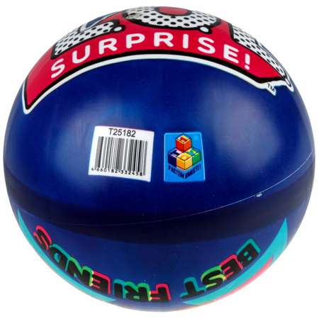 Мяч детский 23 см 1TOY LOL резиновый надувной для ребенка игрушки для улицы синий