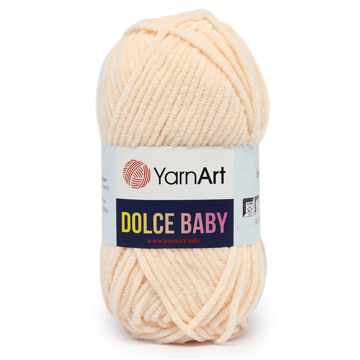 Пряжа для вязания YarnArt Dolce Baby 50 гр 85 м микрополиэстер плюшевая 5 мотков 779 пудровый - фото 4