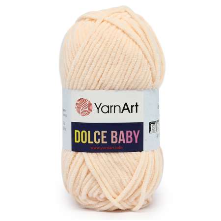 Пряжа для вязания YarnArt Dolce Baby 50 гр 85 м микрополиэстер плюшевая 5 мотков 779 пудровый