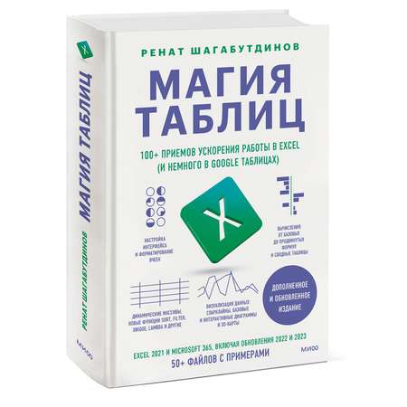 Книга Эксмо Магия таблиц 100 приемов ускорения работы в Excel и немного в Google Таблицах