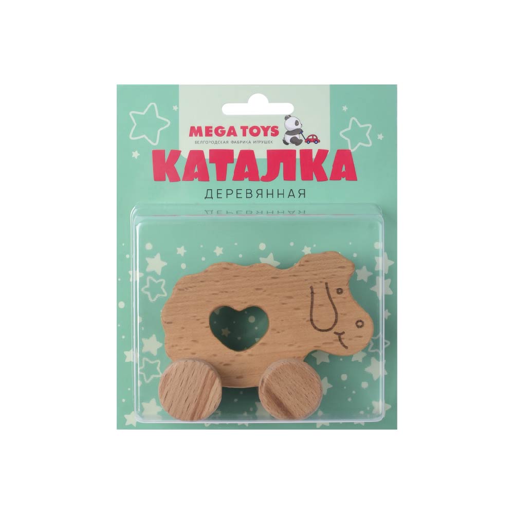 Игрушка деревянная Leader каталка Барашек - фото 2