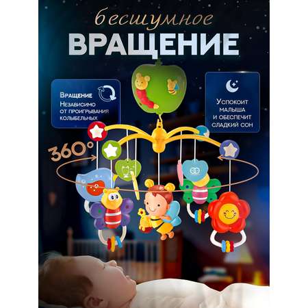 Музыкальный мобиль SHARKTOYS в кроватку