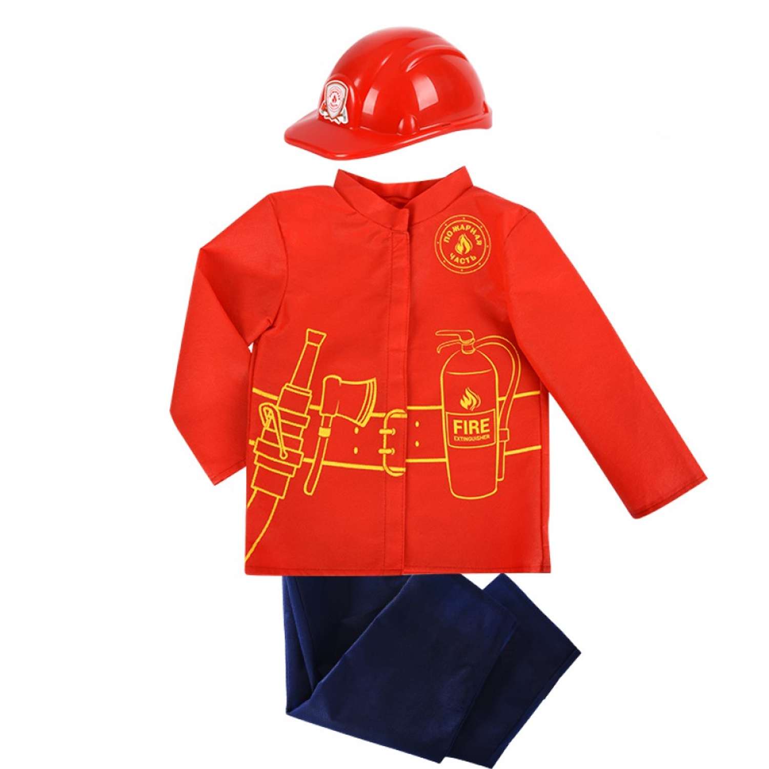 Костюм Пожарного МЧС Leader куртка штаны и каска - фото 2