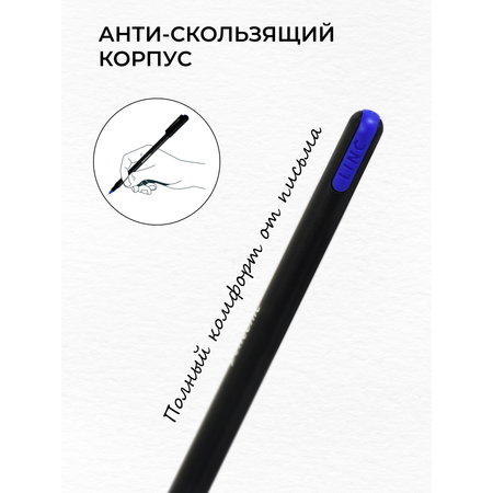 Ручки LINC шариковые PENTONIC синие чернила 12 штук