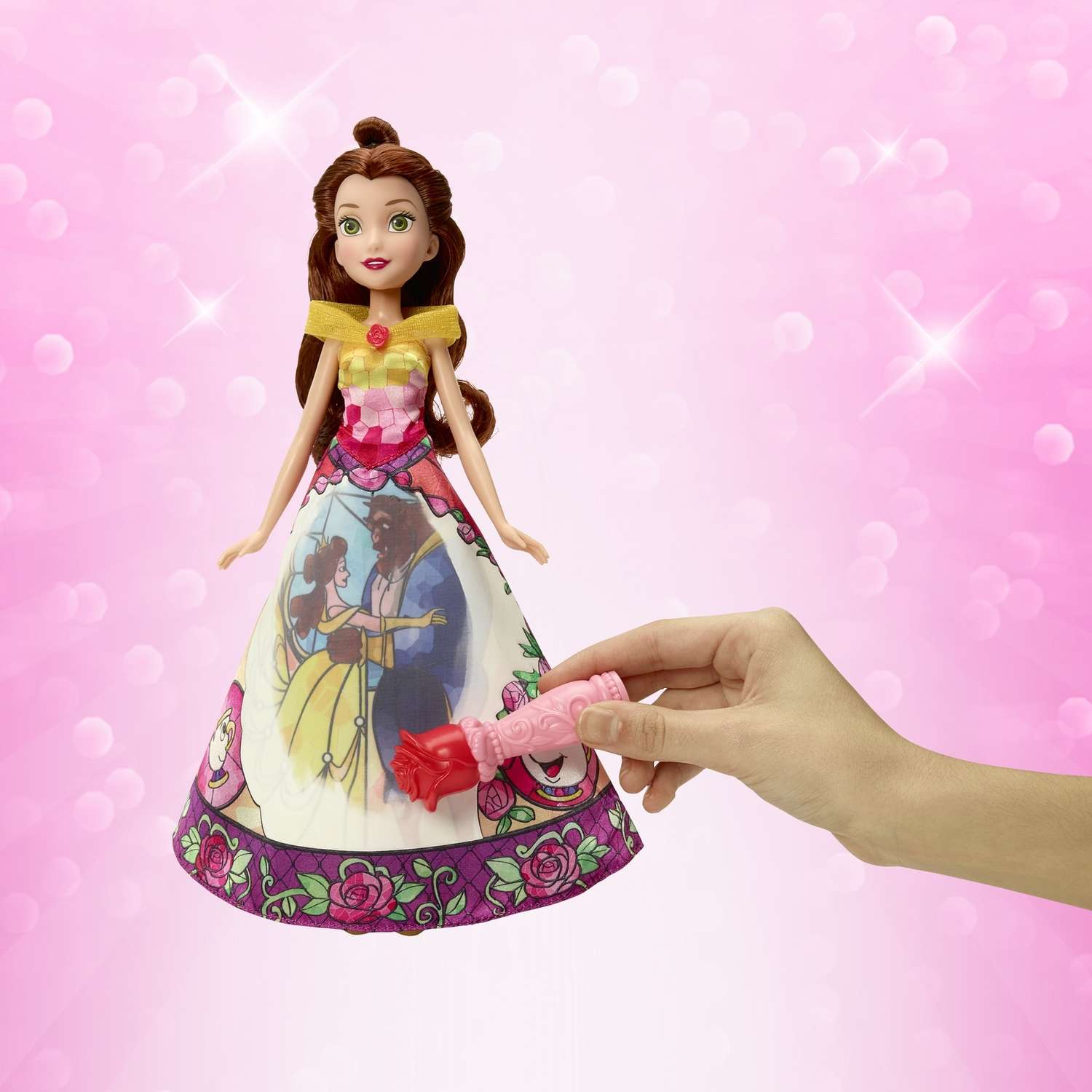 Кукла Princess Hasbro в юбке с проявляющимся принтом Бэлль B6850EU40 B5295EU6 B5295EU6 - фото 4