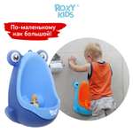 Писсуар ROXY-KIDS детский на присосках Лягушка с прицелом цвет голубой