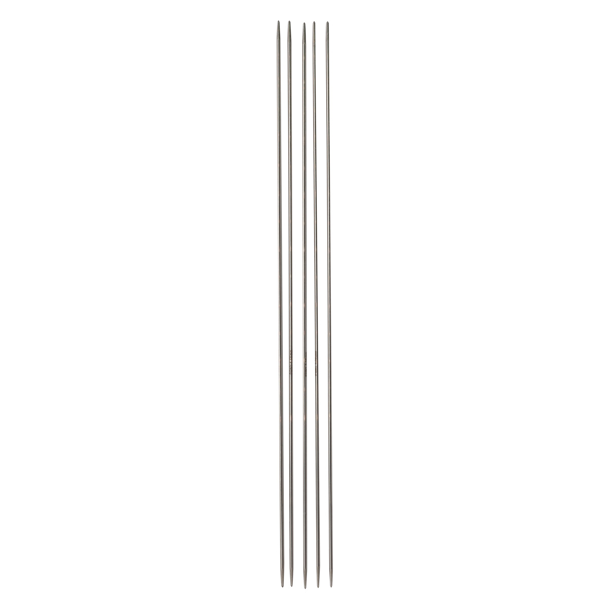 Спицы Pony легкие алюминиевые для вязания чулок носков горловин 1.5 мм 20 см 39402 - фото 2